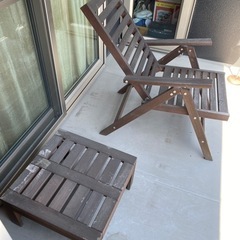 IKEA 屋外用テーブル、折り畳み椅子