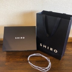 さらに半額にしました！！SHIRO ショップ袋　空箱