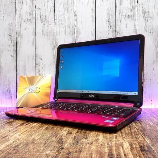 【高速起動】FUJITSU ノートPC AH55/H 新品 SSD 240GB intel Corei7 3610QM 2.30GHz-3.30GHz 15.6インチ メモリ 8GB パソコン