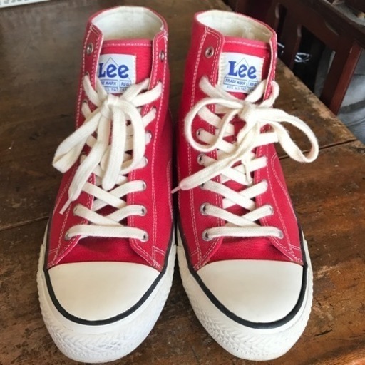 Lee メンズハイカットスニーカー 26 5cm レッド赤リーno 2111 Recycle 天理の靴 スニーカー の中古あげます 譲ります ジモティーで不用品の処分