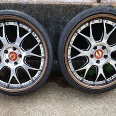 AIMGAIN エイムゲイン　G2M GⅡM ホイール　ブロンズ　深リム　VIP セダン　ワゴン　2本セット　クラウン　マークX アルファード　ヴェルファイア等