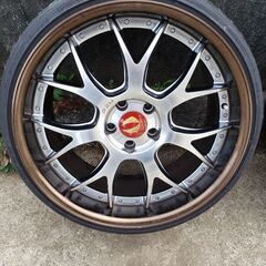 AIMGAIN エイムゲイン　G2M GⅡM ホイール　ブロンズ　深リム　VIP セダン　ワゴン　2本セット　クラウン　マークX アルファード　ヴェルファイア等