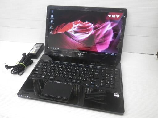 ■美品■15.6inch ノートPC 富士通 LIFEBOOK FMVWA3A11B AMD Dual-Core E1-7010 1.5GHz 8GB HDD1TB Win10