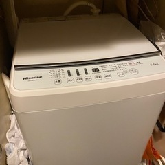 【ネット決済】Hisense 5.5kg 全自動洗濯機 HW-G...