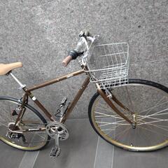 前後タイヤ新品✨オシャレ🎵籠付クロスバイク😊❗