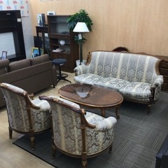 4/4【✨アンティーク❗️ロココ調❗️✨】定価¥398,000 応接/ダイニング4点セット