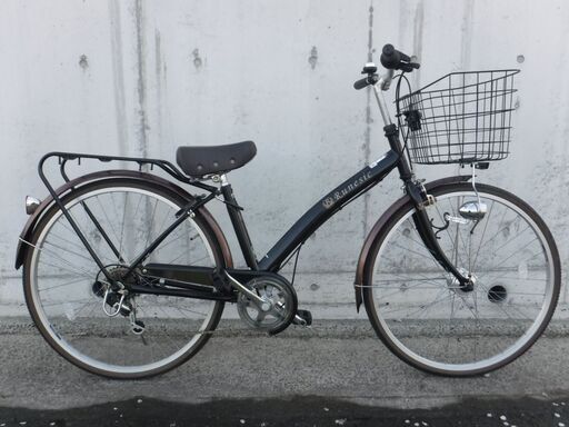 6段変速\u0026オートライト付シティサイクル ママチャリ 中古自転車　401