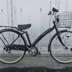 6段変速&オートライト付シティサイクル ママチャリ 中古自転車　401