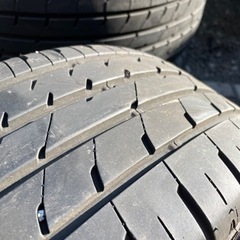 ◆DUNLOP ダンロップ 夏タイヤ 日産純正アルミホイール 4本セット 215/50R17 95V 17年製 6~7山 5穴◆