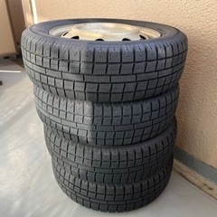 155/65R13スノータイヤ、ホイール付き4本セット