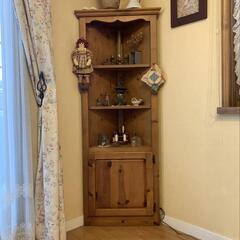 木製コーナーシェルフ　カントリー家具　enfant