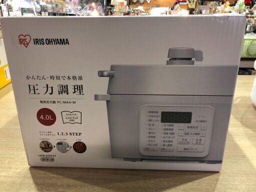【愛品館市原店】アイリスオーヤマ PC-MA4 電気圧力鍋4.0L未使用品【愛市IFC】