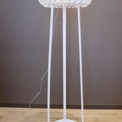 【ヤ取終了5/20】≪ZW331ジ≫ 通電OK FOSCARINI/フォスカリーニ カボシェフロアランプ フロアスタンド/照明 ミッドセンチュリー Mサイズ クリルビーズ/クリアー