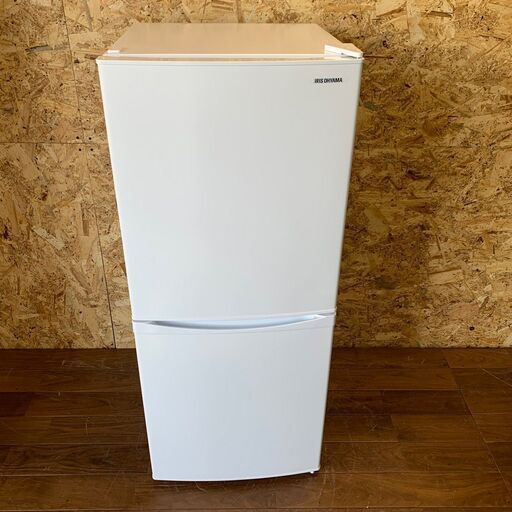 【IRIS OHYAMA】 アイリスオーヤマ ノンフロン冷凍冷蔵庫 容量142L 冷蔵90L 冷凍52L IRSD-14A-W 2020年製