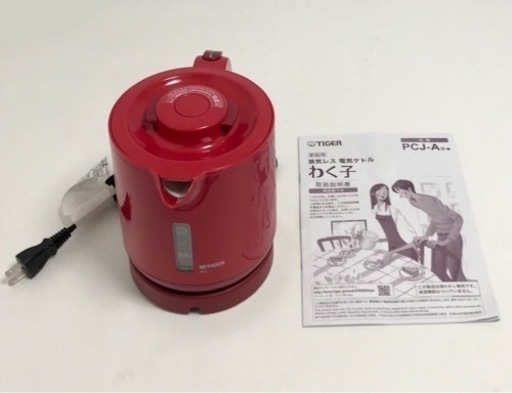 タイガー　蒸気レス電気ケトル　PCJ-A081（R）