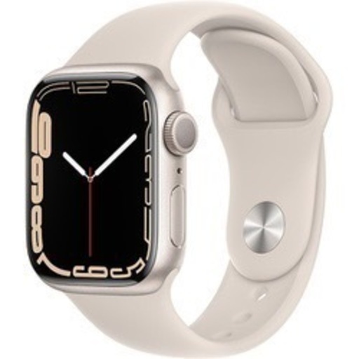 【新品】Apple Watch SERIES 7 Starlight Aluminum Case Starlight Sport Band 41mm