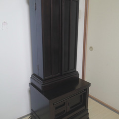 創価学会　黒檀正三方収納式15号　仏壇