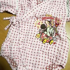 ベビーミニーちゃん 美品 甚平オールピンク