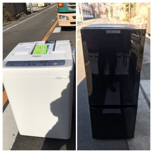 名古屋市郊外配送無料キャンペーン中！！　【新生活応援】冷蔵庫洗濯機セット　2017年製