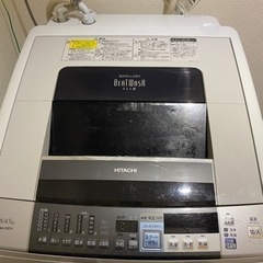 洗濯機　HITACHI BW-D8SV(W)  乾燥機付