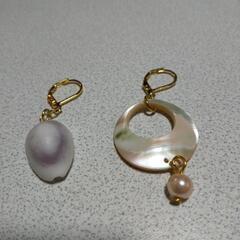 宝貝＆夜光貝のマスクピアス