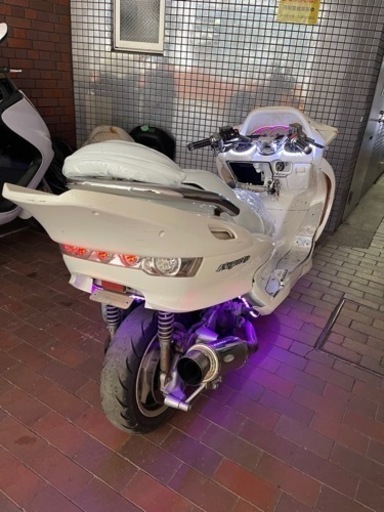 YAMAHAマジェスティーc】SG03J 絶好調 オールホワイトフルカスタム