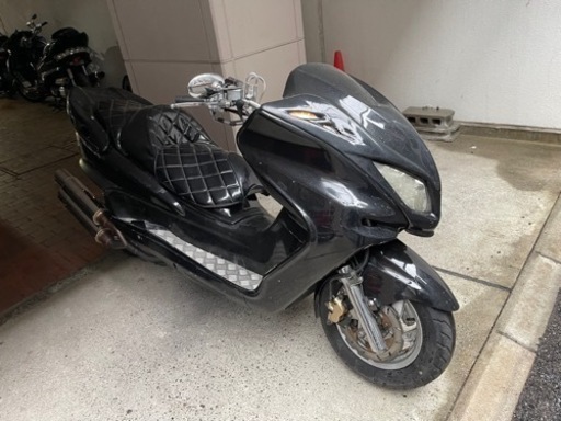 【YAMAHAマジェスティーc】SG03J 大人カスタム　ツインマフラー