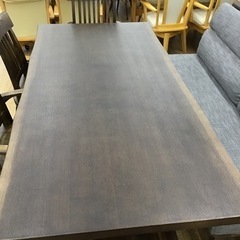 KP-22【ご来店頂ける方限定】松田家具　ベンチダイニング6点セット　ブラウン