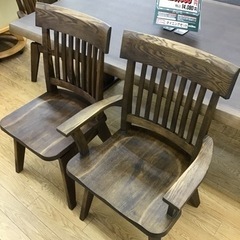 KP-22【ご来店頂ける方限定】松田家具　ベンチダイニング6点セット　ブラウン