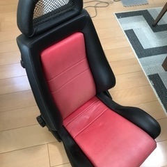 RECARO LX？　赤黒合皮張り替え済