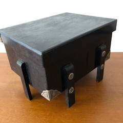 木製の箱　黒