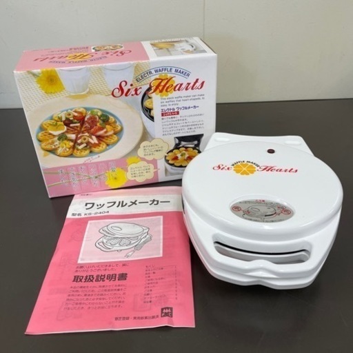 未使用✨みんなで楽しめます♥️エレクトル ワッフルメーカー シックスハート