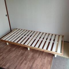 【ネット決済】シングルベッド 足付きフレーム