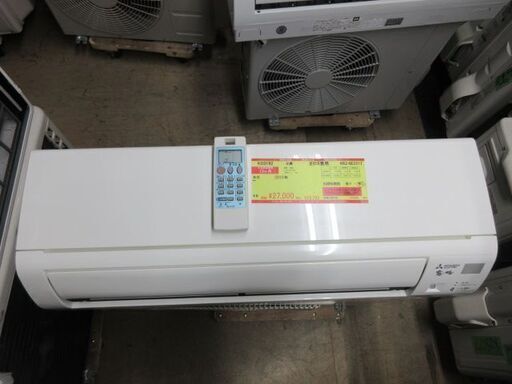 K03192　三菱　中古エアコン　主に6畳用　冷2.2KW／暖2.5KW