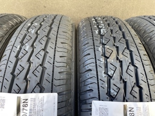 残り1セット！新品交換工賃込み4本セット！145/80R12LT 80/78N 夏用