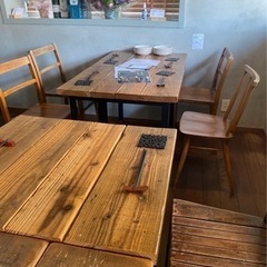 受け渡し決定しました】木製チェアー10脚セット カフェなどの店舗に最適