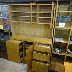 無印良品　木製カップボード　オープンタイプ　大　タモ材【愛品倶楽部柏店】