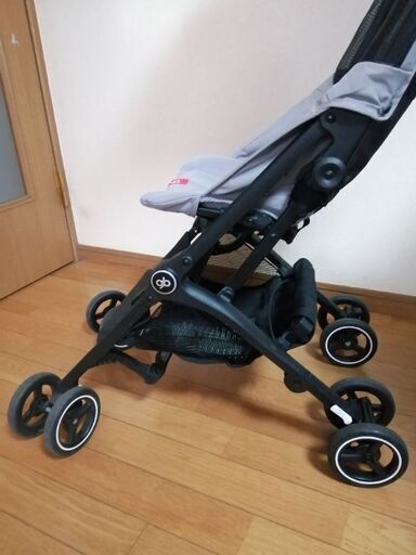 ポキット エアー B型ベビーカー　POCKIT AIR 軽量コンパクトセカンドベビーカー 6ヶ月頃〜4歳頃　17kgまで シルバーフォックスグレー