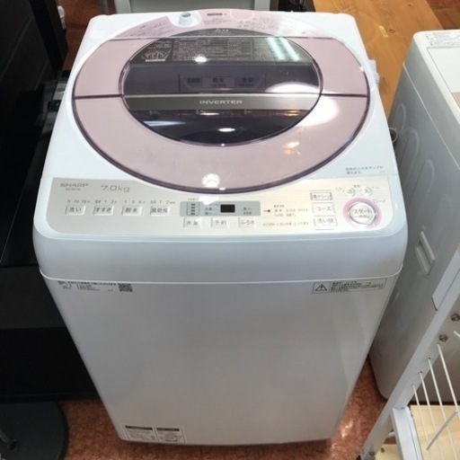 洗濯機　SHARP インバーター　2018年製　7キロ