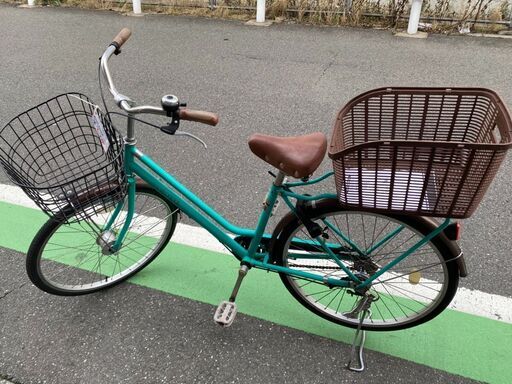 軽快車　自転車　緑　通勤　通学