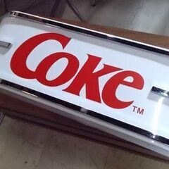 COKE/コカコーラ ビルボードサイン 幅80cm 看板 壁掛 天吊りチェーン