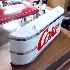 珍品 COKE ビルボードサイン 幅80cm 白 看板 壁掛 ホワイト コーク