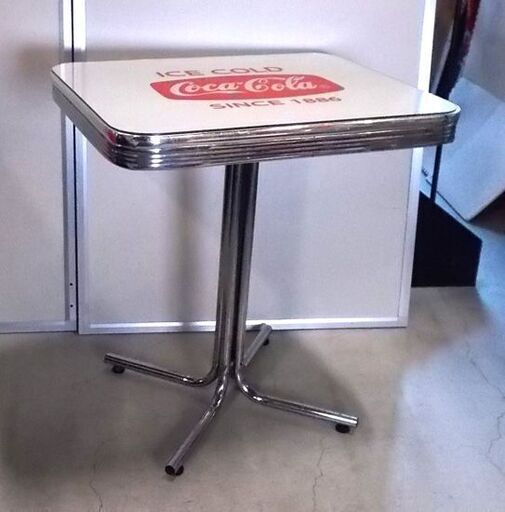 コカコーラ テーブル イス2脚 3点セット 天板ガラス Coca Cola