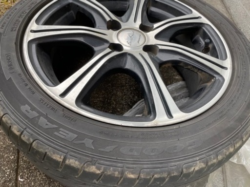 車のパーツ 【取りに来られる方】タイヤホイール付き 195/50R15 GOOD 
