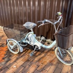 【受け付け終了】YAMAHA 電動アシスト自転車　PASワゴン　PT16 3輪車