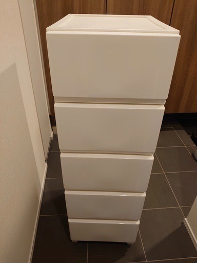 新品同様　5段引き出し
