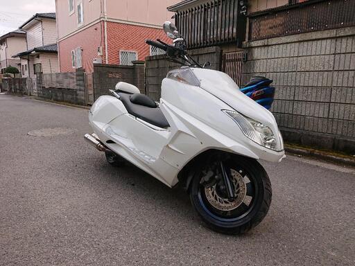 4/17売約済】4/1入庫 ヤマハ マグザム 白 カスタム (訳あり)