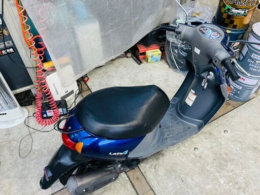 ★実動！珍しい青！ スズキ レッツ4 CA46A Fi 燃料計付モデル 千葉 木更津 配送可 原付 通勤 通学 フードデリバリーに★ ☆実動！珍しい青！ スズキ レッツ4 CA46A Fi 燃料計付モデル 千葉 木更津