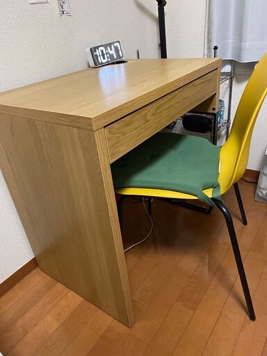 IKEA MICKE ミッケ デスク, オーク調 おやすみ 73x50 cm