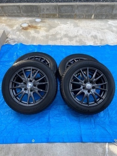 完売受付終了 中古195/60R16トランパスmpZ ホイール付き 夏タイヤ4本